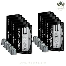 کپسول قهوه نسپرسو نروآمور مدل فورته Neroamore Forte-ده بسته